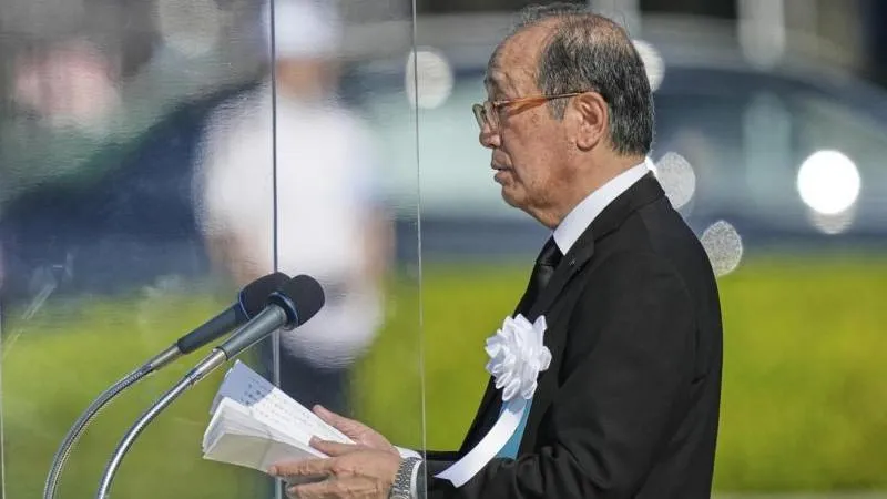 Hiroshima mayor slammed Russia on the anniversary — conspicuously omitted naming the US
