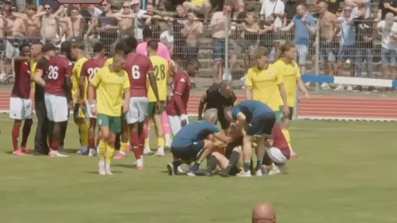 Female referee suffers concussion in scuffle during Fortuna friendly