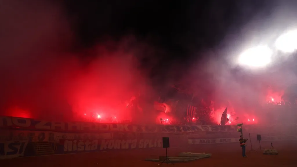 UEFA punishes Hajduk Split with closed-doors match after fireworks against Ajax