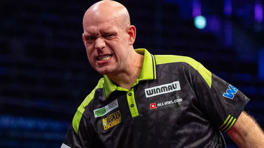 Van Gerwen falls out of world top ten for first time since 2012 after shock early European Championship exit
